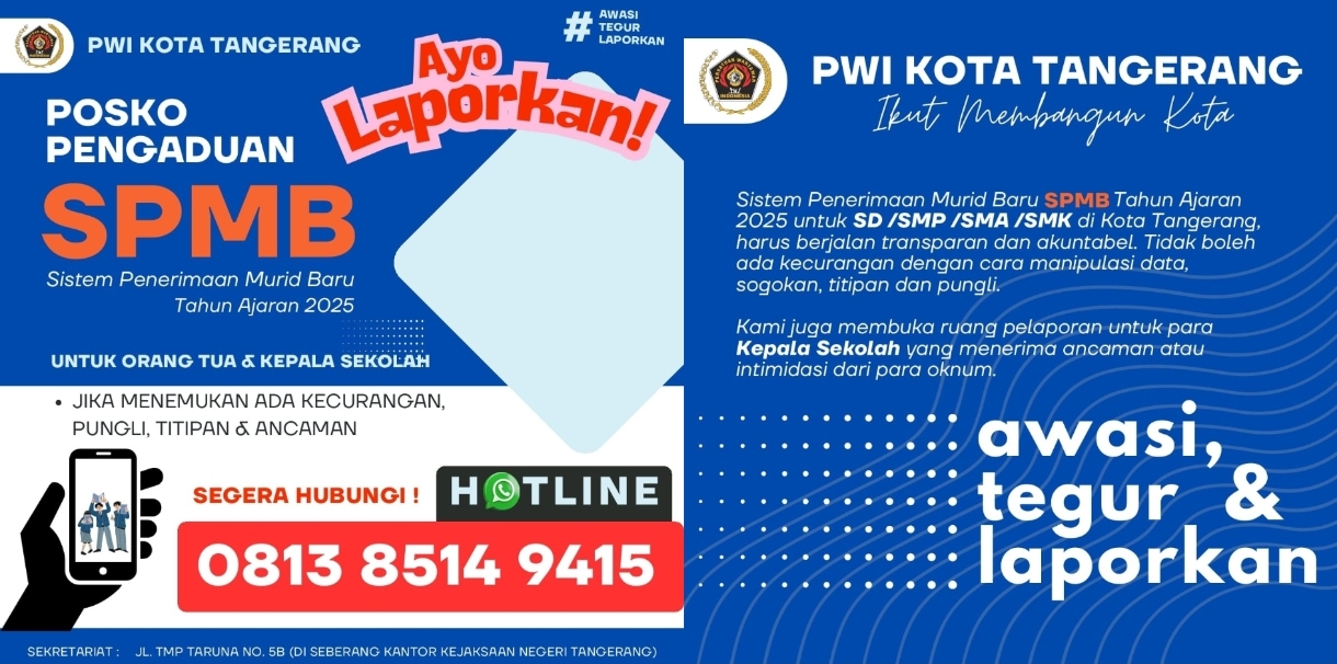 Posko Pengaduan SPMB PWI Kota Tangerang Terima Sejumlah Keluhan