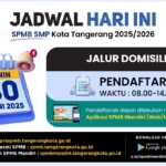 Ayo Daftar! Jalur Domisili SPMB SMP Kota Tangerang Dibuka Hari Ini