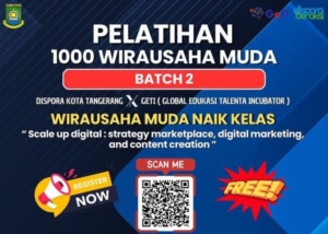 Pemkot Tangerang Buka Pendaftaran Pelatihan 1.000 Wirausaha Muda Secara Gratis