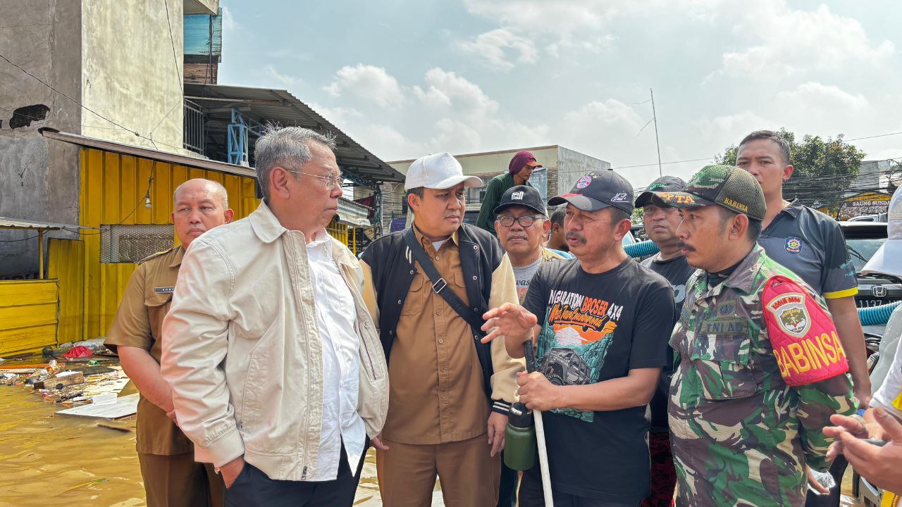 Benyamin Bakal Tambah 10 Pompa Penyedot Air di Maharta Tangsel