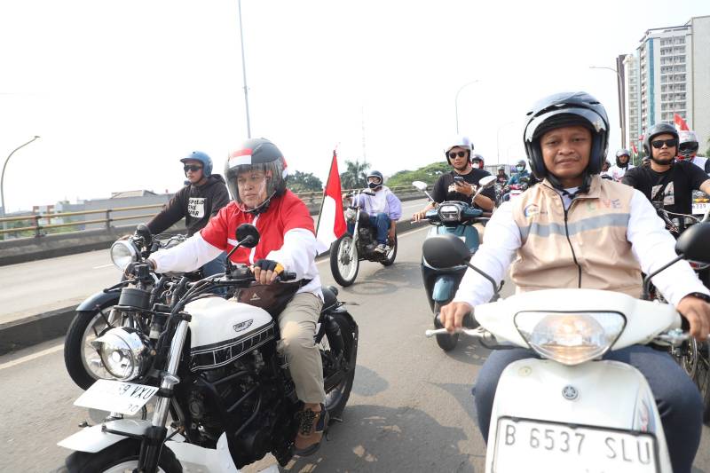 Riding Kemerdekaan 2025, Ratusan Bikers Rayakan Semangat Persatuan dan Perjuangan di Kota Tangerang