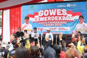 Ribuan Pesepeda Ramaikan Gowes Kemerdekaan Kota Tangerang
