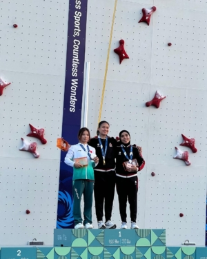 Raji’ah Sallsabillah Atlet Panjang Tebing Asal Kota Tangerang Harumkan Indonesia di World Games 2025 Chengdu