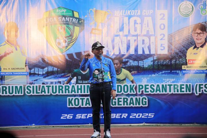 Buka Liga Santri 2025, Wali Kota Sachrudin: Dari Pesantren Bisa Lahir Bintang Persikota