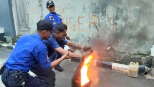 UPT Damkar Ciledug Kota Tangerang Latih Penanggulangan Kebakaran di UMKM Pekerjakan Difabel