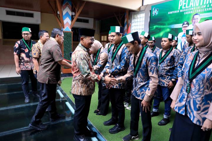 Kenang Masa Muda, Sachrudin Motivasi Kader Saat Pelantikan HMI Kota Tangerang