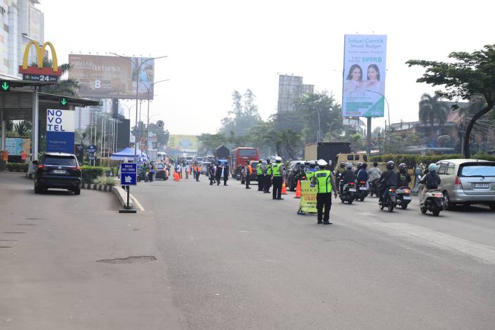Satgas Langit Biru Terus Bergerak, Ratusan Kendaraan Ikuti Uji Emisi Gratis Pemkot Tangerang