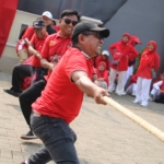 Keseruan Kader PDI Perjuangan Kota Tangerang Senam Sicita dan Lomba 17-an, Penuh Semangat dan Kekompakan