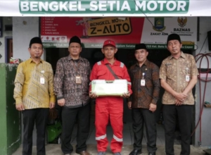 Bantu Pelaku Usaha Bengkel Motor, BAZNAS Kota Tangerang Saluran Bantuan Z-Auto