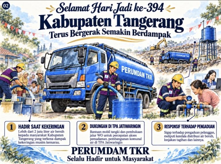 Untuk Kabupaten Tangerang Semakin Gemilang, PERUMDAM TKR Terus Bergerak dan Memberikan Manfaat